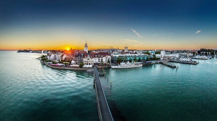 Promenade mit Steg